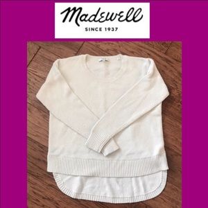 Madewell Medium Cream Knit Sweater